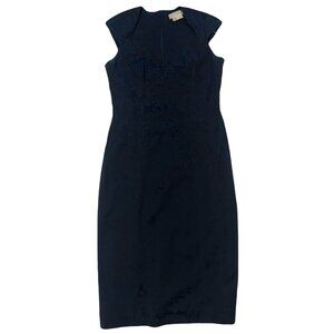 Michael Kors Black Jacquard Sheath Dress